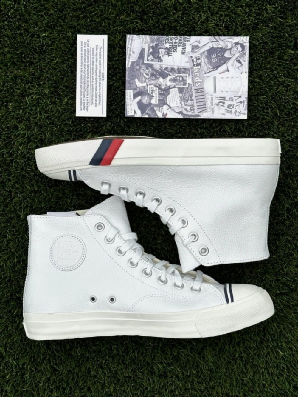 NWT Men's Pro-Keds White Leather High-Top Sneaker - Picture 2 of 12